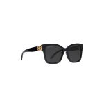 Women’s Dynasty Square Sunglasses in Black - Image 3
